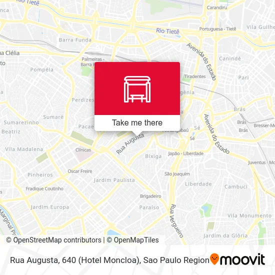 Rua Augusta, 640 (Hotel Moncloa) map