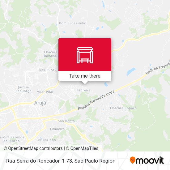 Rua Serra do Roncador, 1-73 map