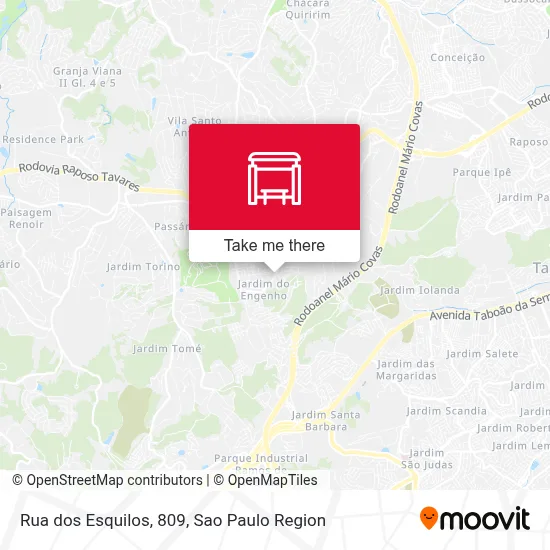 Rua dos Esquilos, 809 map