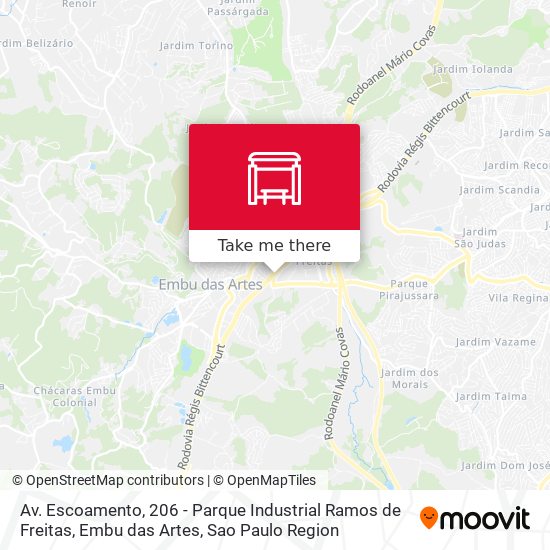 Av. Escoamento, 206 - Parque Industrial Ramos de Freitas, Embu das Artes map
