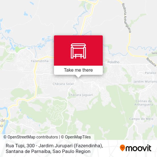 Rua Tupi, 300 - Jardim Jurupari (Fazendinha), Santana de Parnaíba map