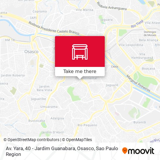 Av. Yara, 40 - Jardim Guanabara, Osasco map