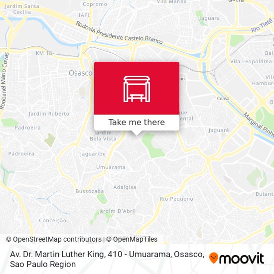 Av. Dr. Martin Luther King, 410 - Umuarama, Osasco map