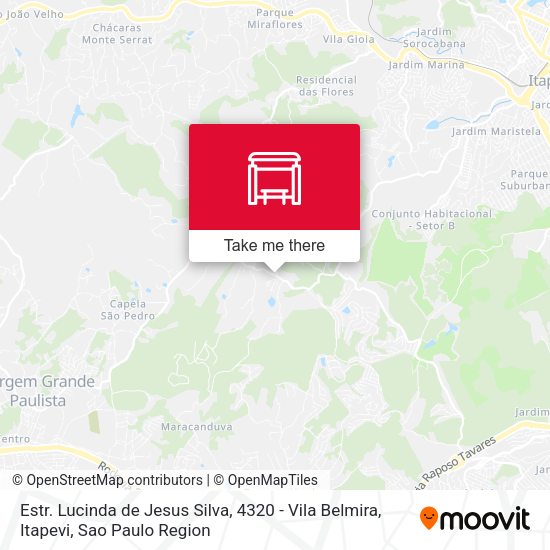 Estr. Lucinda de Jesus Silva, 4320 - Vila Belmira, Itapevi map