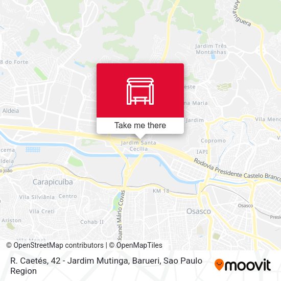 R. Caetés, 42 - Jardim Mutinga, Barueri map