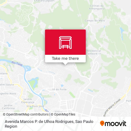 Mapa Avenida Marcos P. de Ulhoa Rodrigues