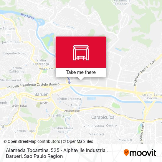 Alameda Tocantins, 525 - Alphaville Industrial, Barueri map