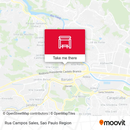 Rua Campos Sales map