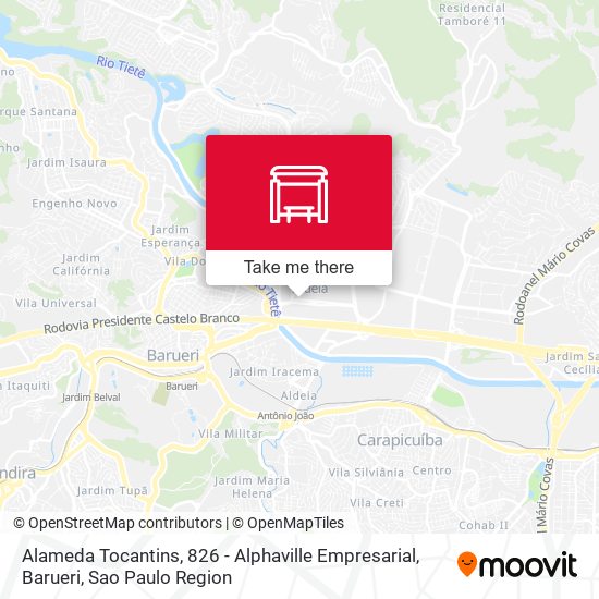 Alameda Tocantins, 826 - Alphaville Empresarial, Barueri map