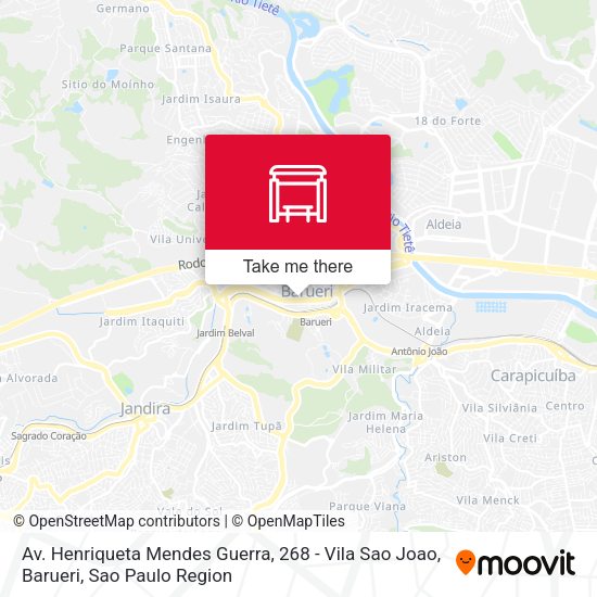 Av. Henriqueta Mendes Guerra, 268 - Vila Sao Joao, Barueri map