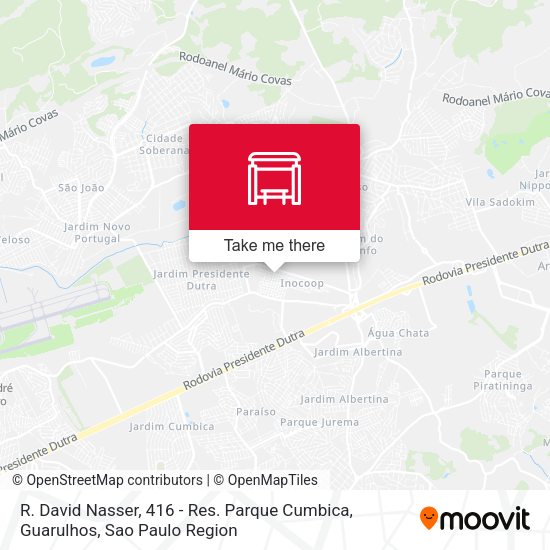 R. David Nasser, 416 - Res. Parque Cumbica, Guarulhos map