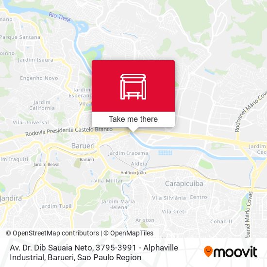 Av. Dr. Dib Sauaia Neto, 3795-3991 - Alphaville Industrial, Barueri map