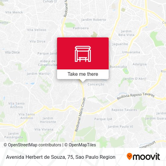 Avenida Herbert de Souza, 75 map