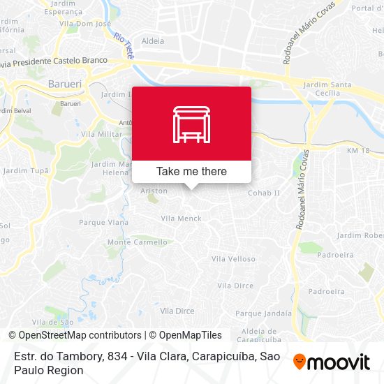 Estr. do Tambory, 834 - Vila Clara, Carapicuíba map
