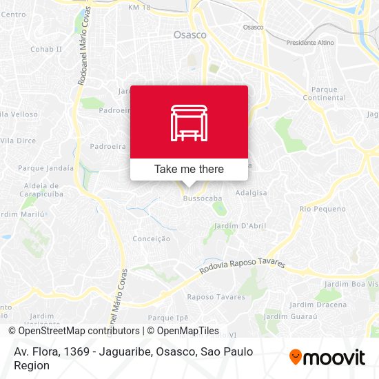 Av. Flora, 1369 - Jaguaribe, Osasco map