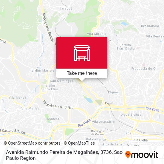 Avenida Raimundo Pereira de Magalhães, 3736 map