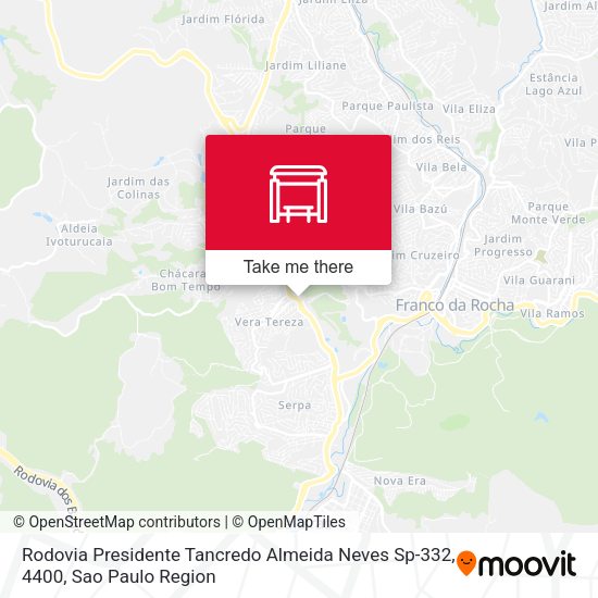 Rodovia Presidente Tancredo Almeida Neves Sp-332, 4400 map
