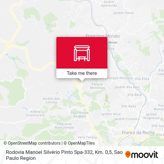 Rodovia Manoel Silvério Pinto Spa-332, Km. 0,5 map