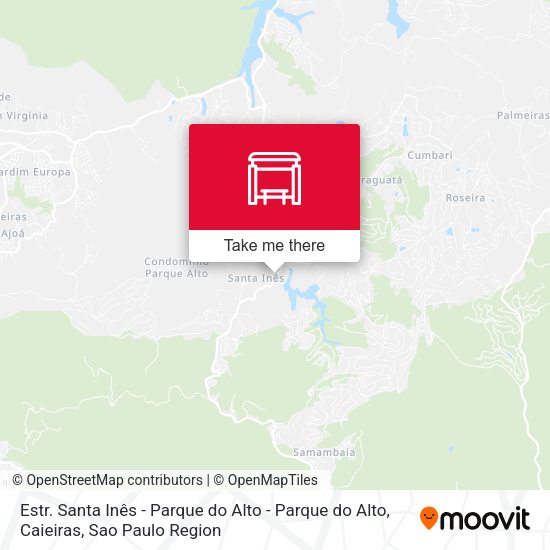Estr. Santa Inês - Parque do Alto - Parque do Alto, Caieiras map