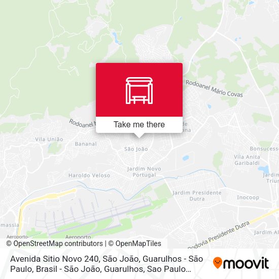 Avenida Sitio Novo 240, São João, Guarulhos - São Paulo, Brasil - São João, Guarulhos map