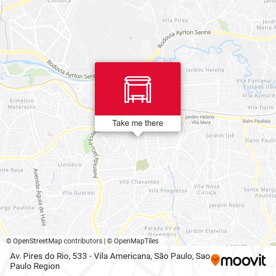 Av. Pires do Rio, 539 - Vila Sinha, São Paulo map