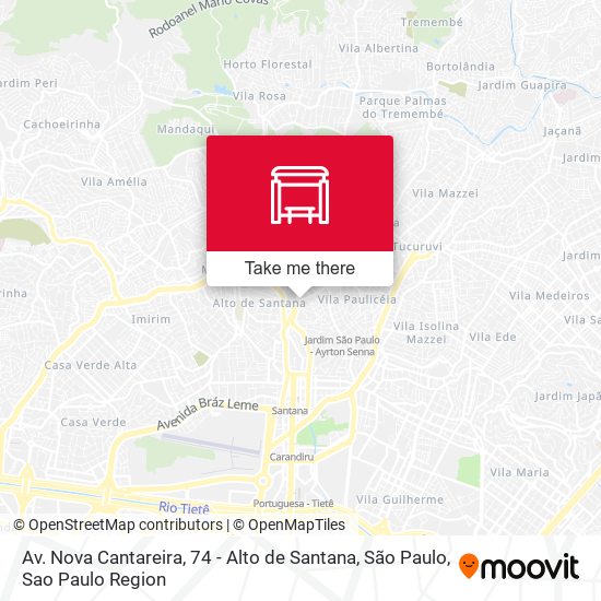 Av. Nova Cantareira, 74 - Alto de Santana, São Paulo map