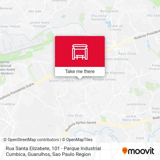 Rua Santa Elizabete, 101 - Parque Industrial Cumbica, Guarulhos map