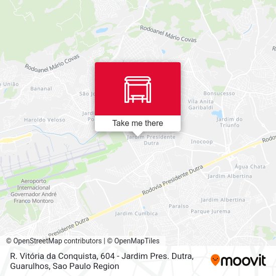 R. Vitória da Conquista, 604 - Jardim Pres. Dutra, Guarulhos map