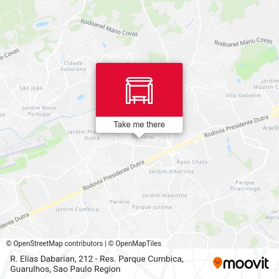 R. Elías Dabarian, 212 - Res. Parque Cumbica, Guarulhos map