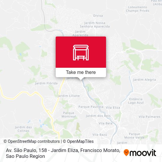 Av. São Paulo, 158 - Jardim Eliza, Francisco Morato map