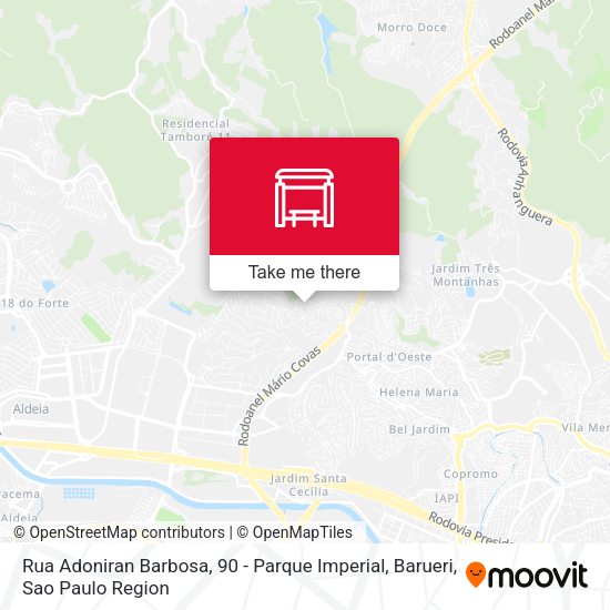 Rua Adoniran Barbosa, 90 - Parque Imperial, Barueri map