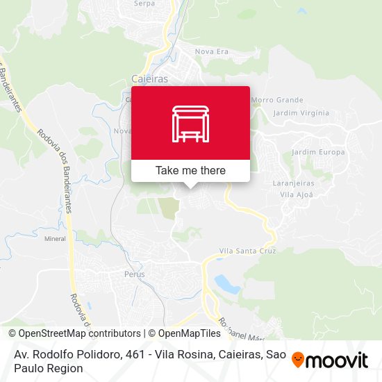 Av. Rodolfo Polidoro, 461 - Vila Rosina, Caieiras map