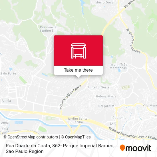 Rua Duarte da Costa, 862- Parque Imperial Barueri map