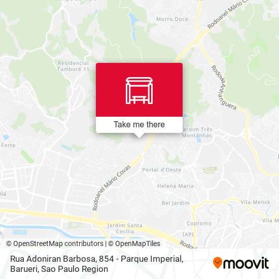 Rua Adoniran Barbosa, 854 - Parque Imperial, Barueri map