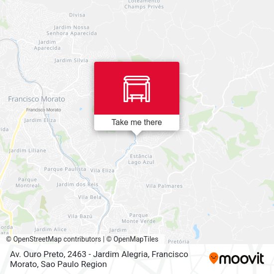 Av. Ouro Preto, 2463 - Jardim Alegria, Francisco Morato map