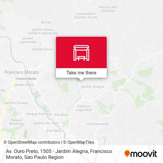 Av. Ouro Preto, 1505 - Jardim Alegria, Francisco Morato map