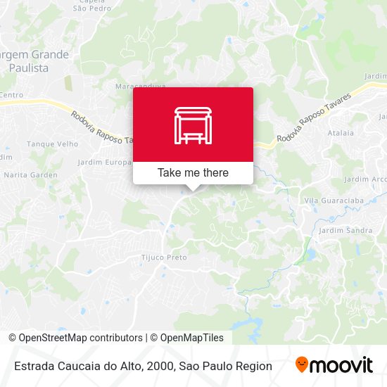 Estrada Caucaia do Alto, 2000 map