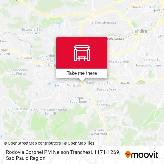 Rodovia Coronel PM Nelson Tranchesi, 1171-1269 map