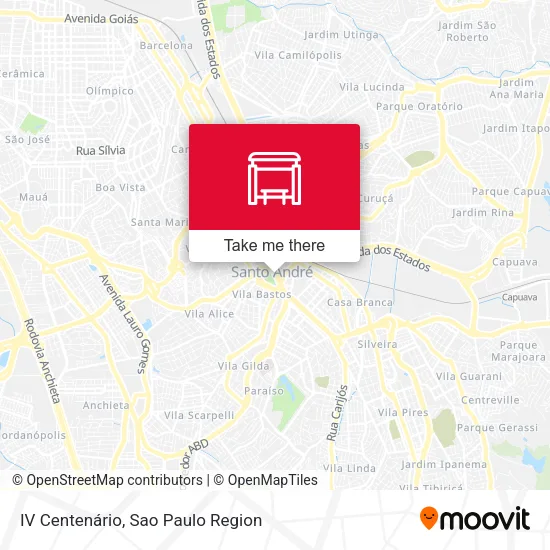 IV Centenário map