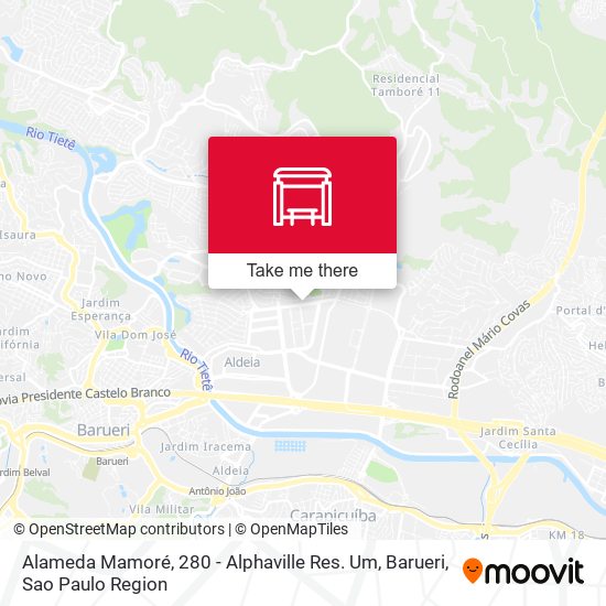 Alameda Mamoré, 280 - Alphaville Res. Um, Barueri map