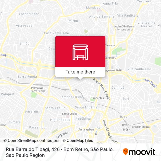 Rua Barra do Tibagi, 426 - Bom Retiro, São Paulo map