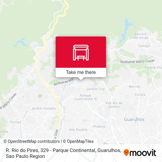 R. Rio do Pires, 329 - Parque Continental, Guarulhos map