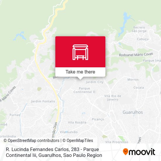 R. Lucinda Fernandes Carlos, 283 - Parque Continental Iii, Guarulhos map