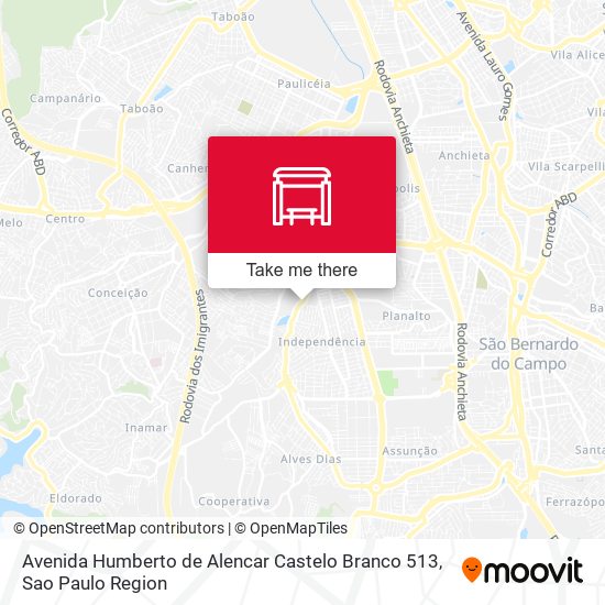 Avenida Humberto de Alencar Castelo Branco 513 map