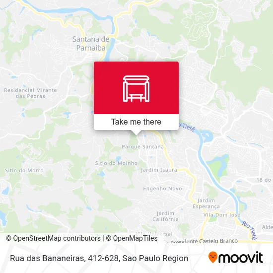 Rua das Bananeiras, 412-628 map