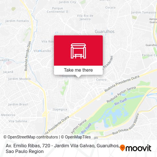 Av. Emílio Ribas, 720 - Jardim Vila Galvao, Guarulhos map