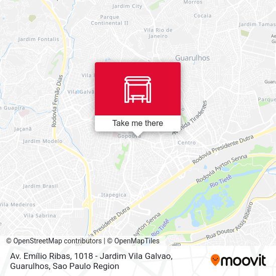 Av. Emílio Ribas, 1018 - Jardim Vila Galvao, Guarulhos map