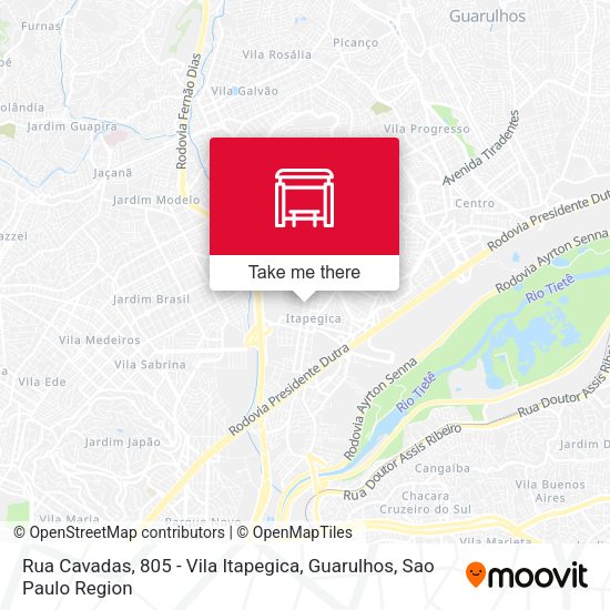 Rua Cavadas, 805 - Vila Itapegica, Guarulhos map