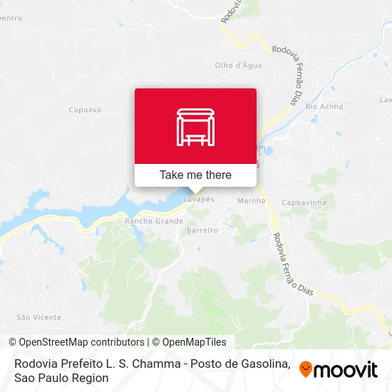 Rodovia Prefeito L. S. Chamma - Posto de Gasolina map