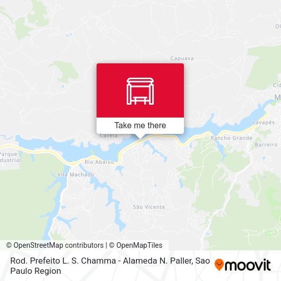 Rod. Prefeito L. S. Chamma - Alameda N. Paller map